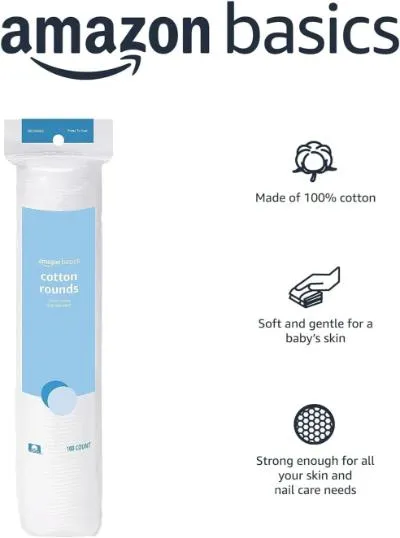 Amazon Basics Cotton Rounds