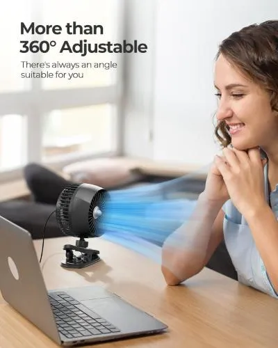 Koonie Clip-On Desk Fan