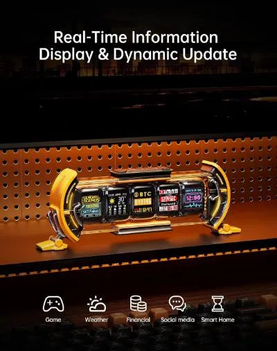 Divoom Times Gate Cyberpunk Digital Clock