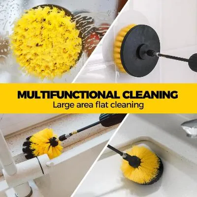 Drill Brush Cleaning Attachment Set