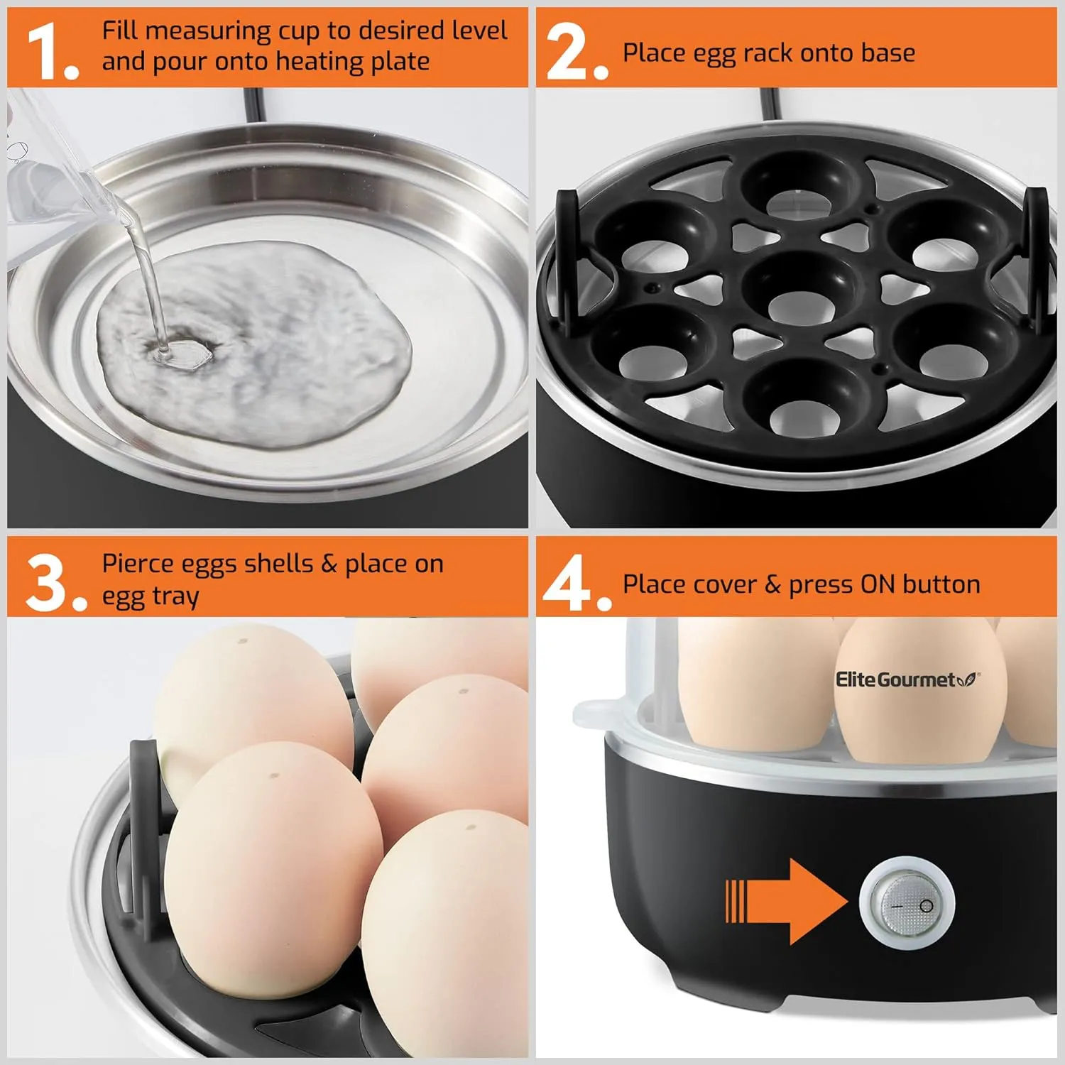 Elite Gourmet Electric Egg Cooker