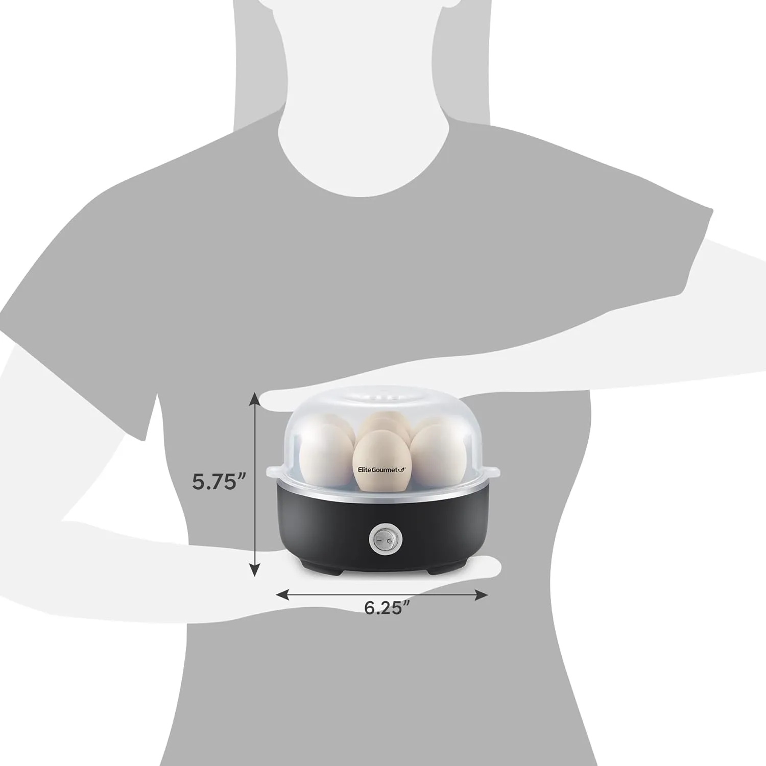 Elite Gourmet Electric Egg Cooker detail article visual