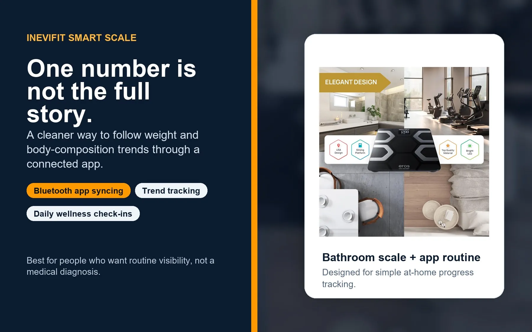 INEVIFIT Bluetooth Body Fat Scale smart wellness tracking setup