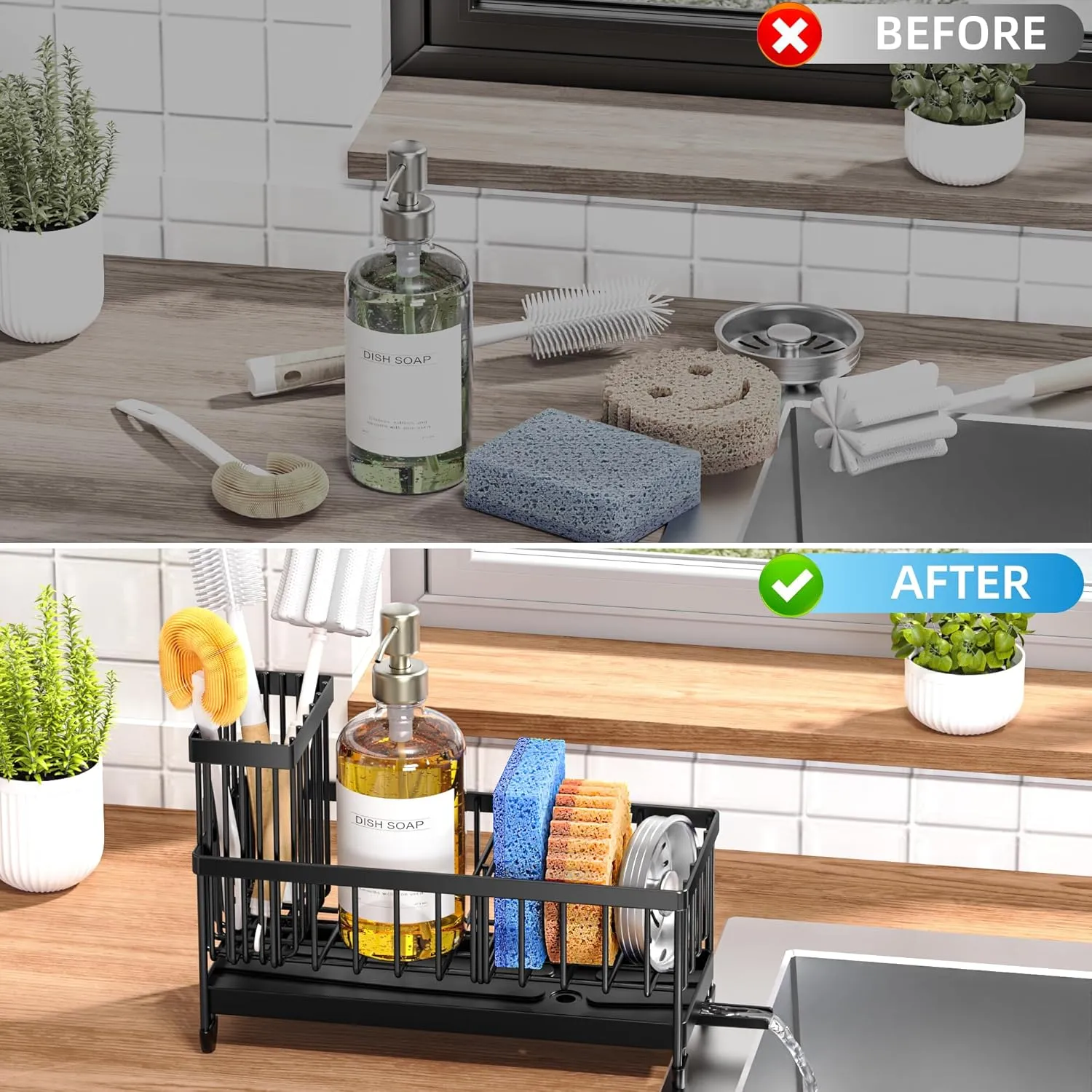 Cisily Kitchen Sink Organizer