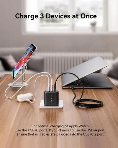 MINLU 65W GaN USB-C Charger Block