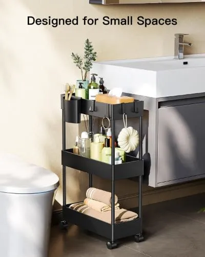 Pipishell Slim Storage Cart with Wheels
