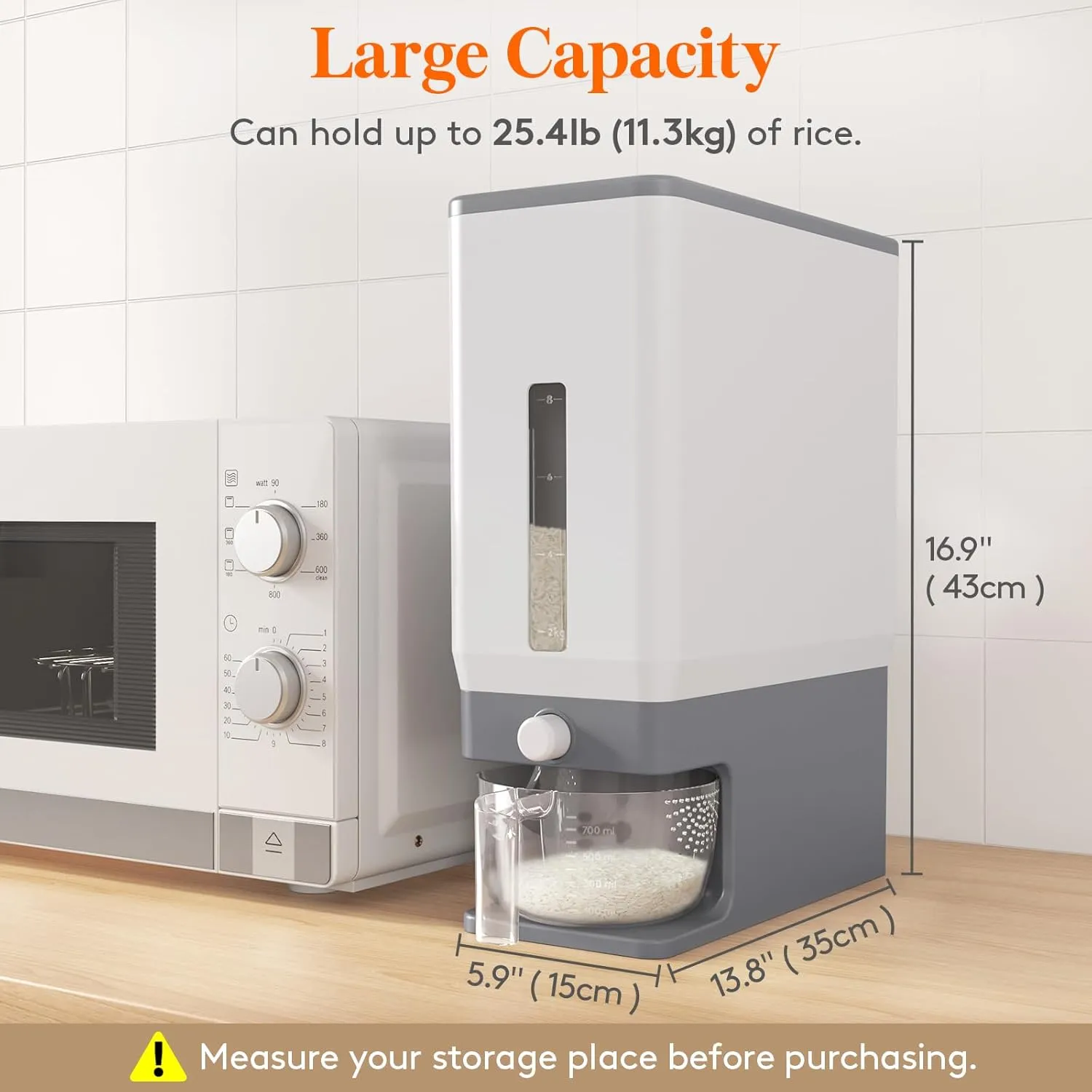 Lifewit Rice Dispenser