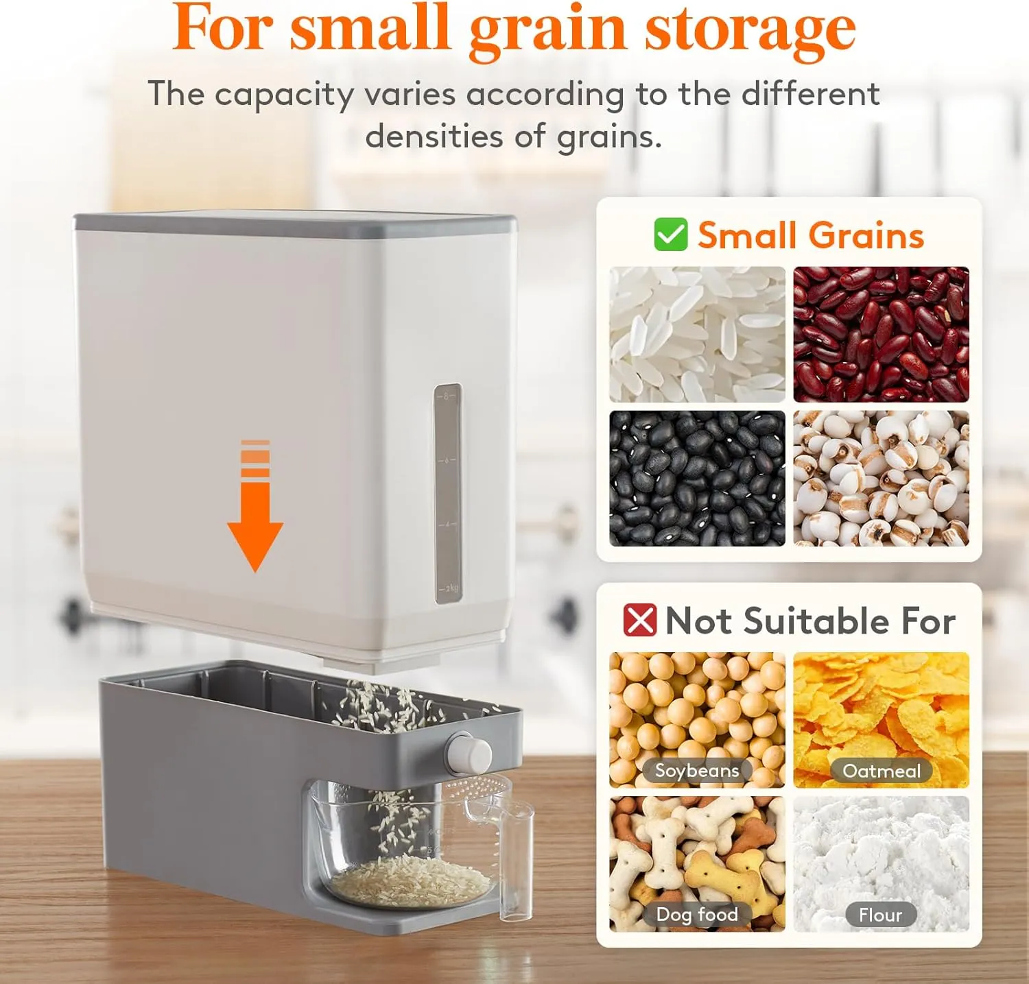 Lifewit Rice Dispenser detail article visual