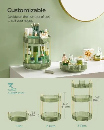 SONGMICS Rotating Makeup Organizer