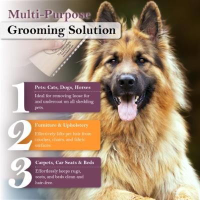 SleekEZ Dog Brush for pet hair removal and grooming