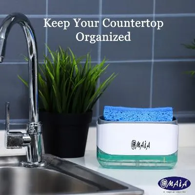 OMAIA Soap Dispenser + Sponge Holder
