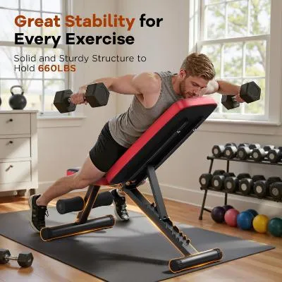 NICEPEOPLE Adjustable Weight Bench
