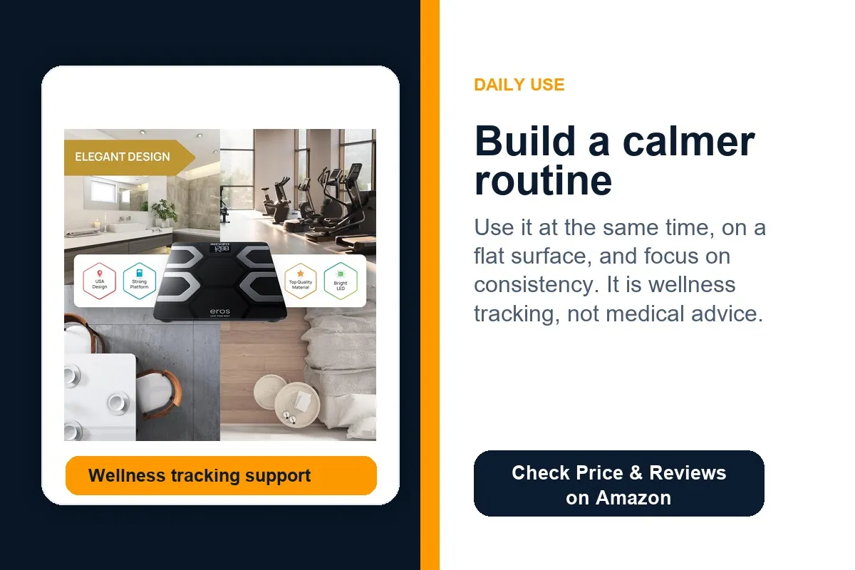 INEVIFIT bathroom smart scale for a calmer wellness routine